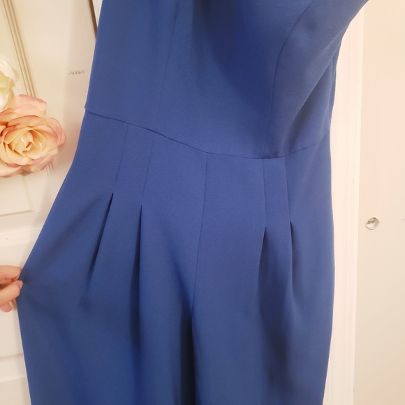 $198 NWT GAL MEETS GLAM Deep Blue Jumpsuit Dress - Picture 7 of 10